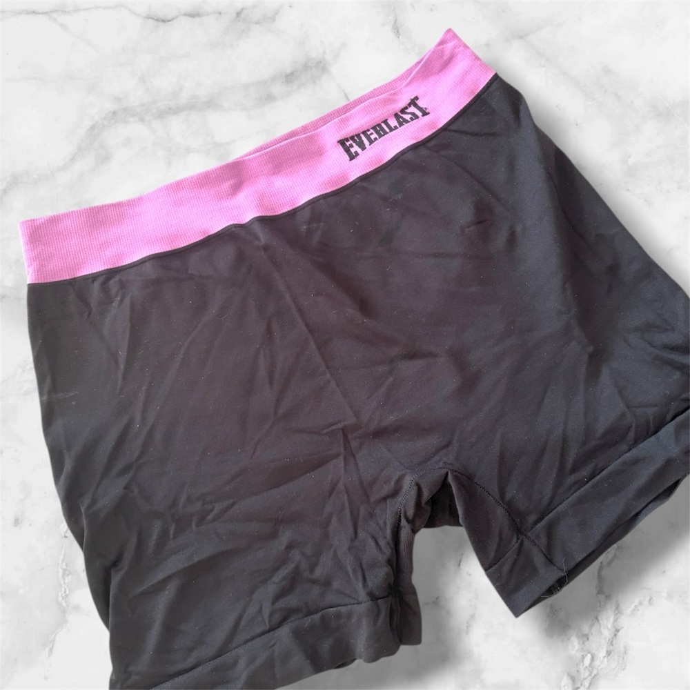 Everlast Black Shorts with Pink Waistband